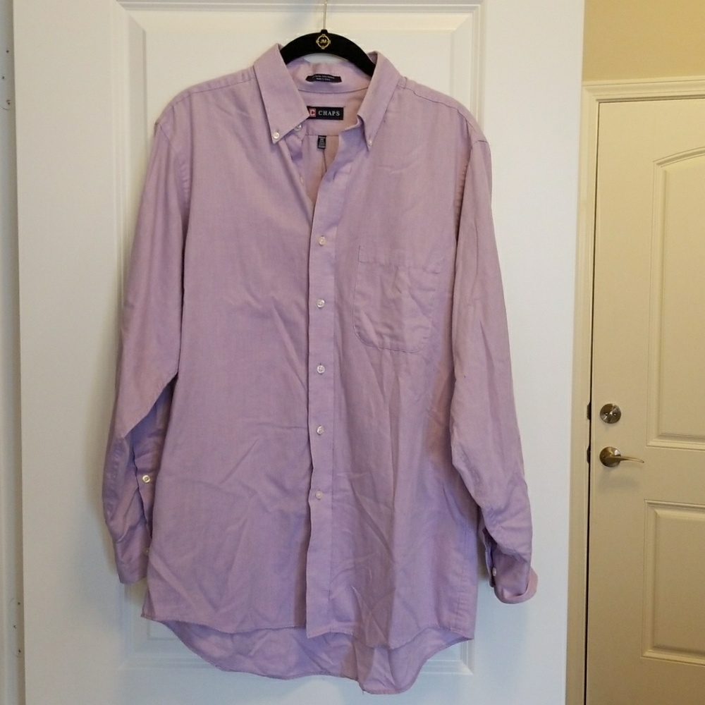 Chaps Lavender Dress Shirt. Button Down. Worn Once